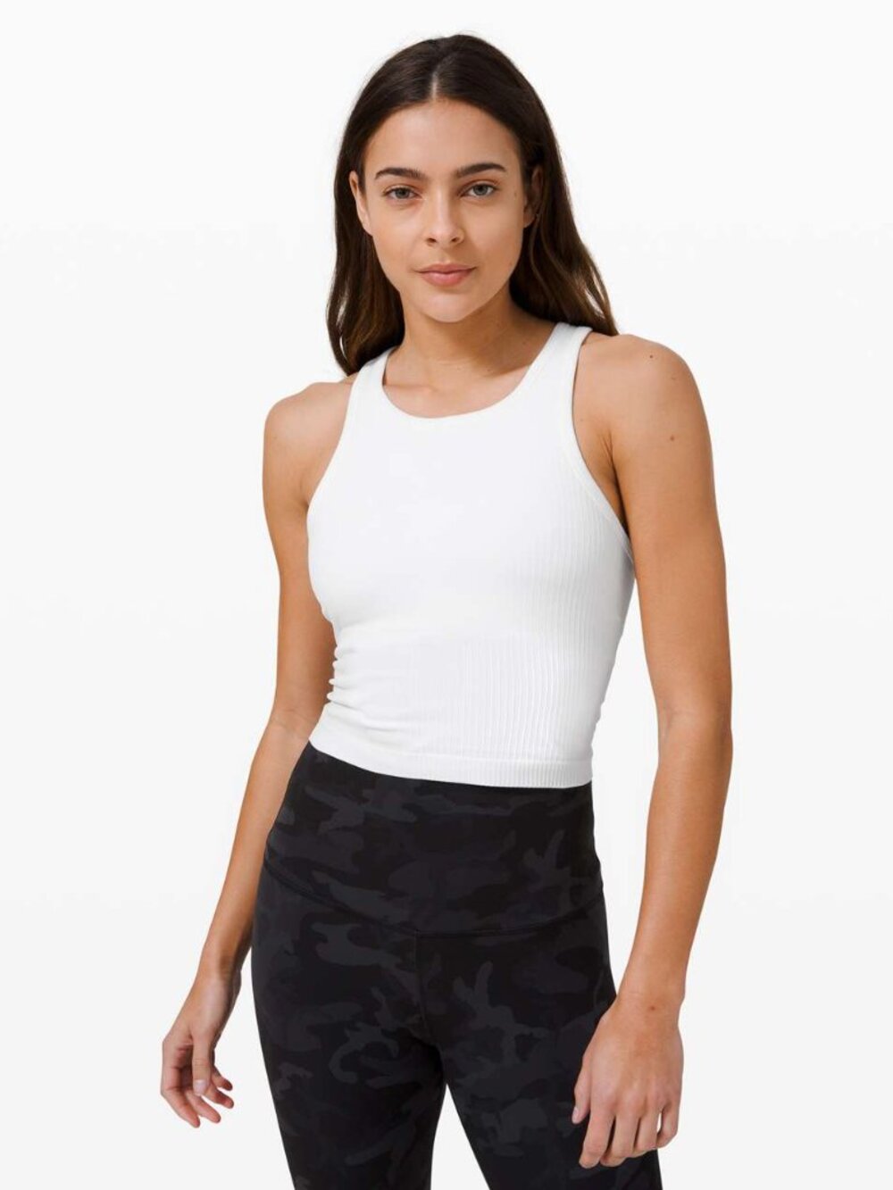 Lululemon Ebb To Street Racerback Crop Tank White 4